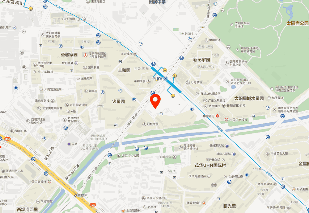太阳宫大厦位置地图